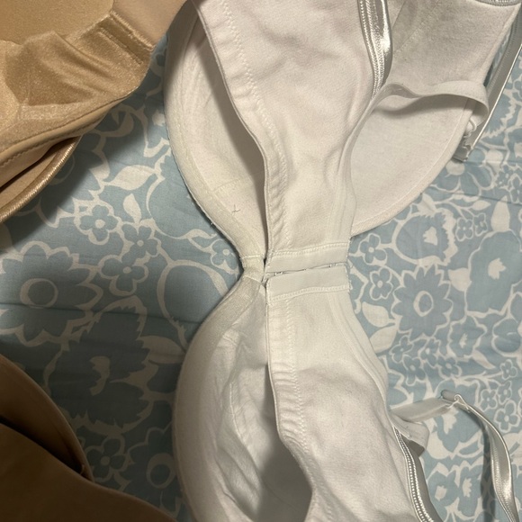 Cacique Lace and Satin Bra Trio - Black, Gold, White - Picture 11 of 11